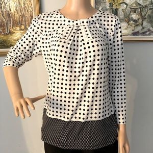 Polka dots blouse, S
